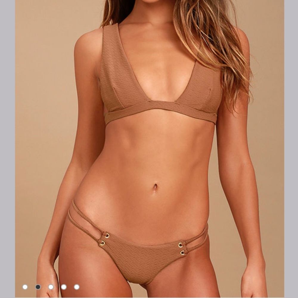 Blue Life Roped Up Texture Bikini: Top-S Bottom-M - Picture 5 of 7